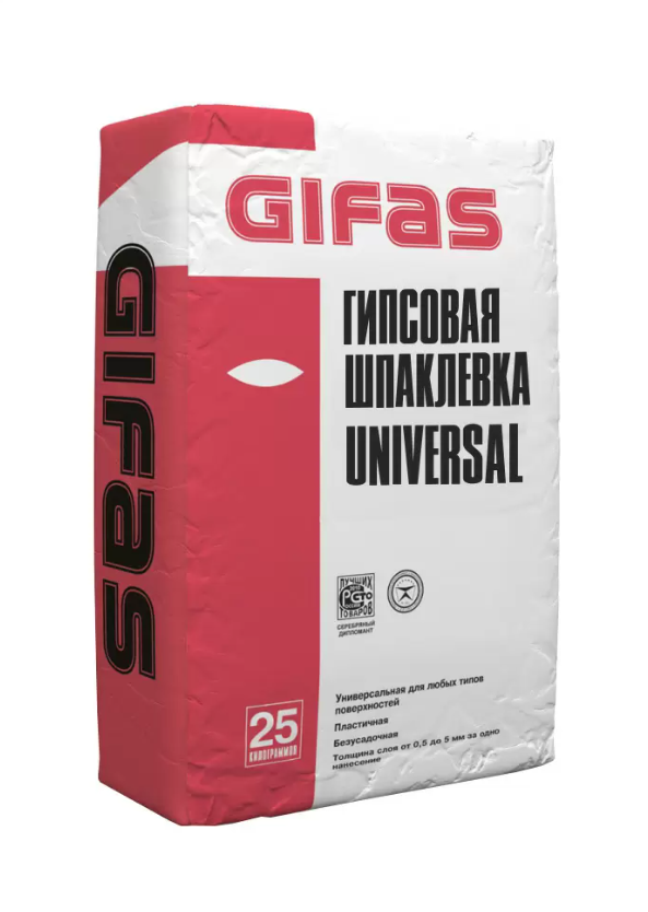 Шпаклевка гипсовая GIFAS Universal, 25кг
