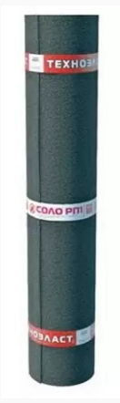 Техноэласт СОЛО РП1 ЭКП (1*8м) сланец серый, полиэстр