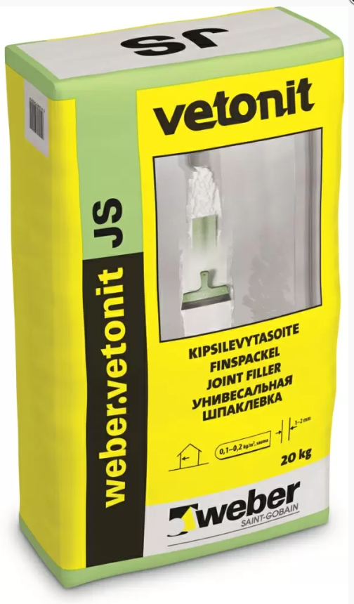 Шпаклевка полимерная Weber JS, 20кг