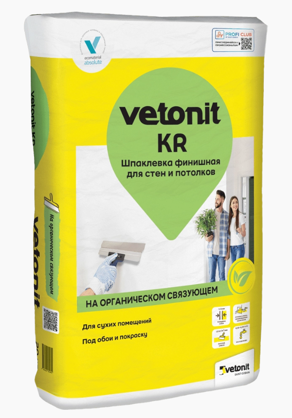 Шпаклевка финишная полимерная Vetonit KR, 20кг
