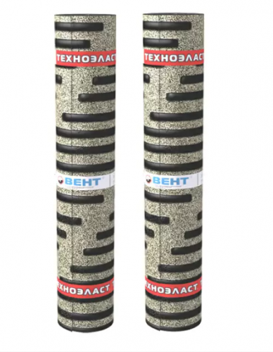 Техноэласт ВЕНТ ЭКВ (1*8м), сланец серый (20 рул/палл)