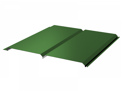 Сайдинг брус 330/355 0.45 RAL6002 зеленый лист