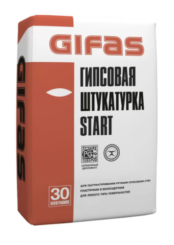 Штукатурка гипсовая GIFAS Start, 30кг