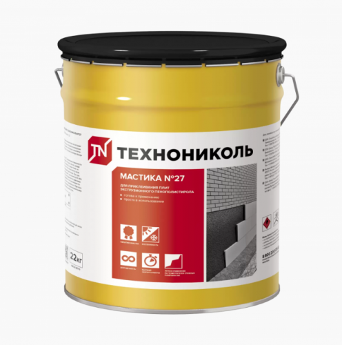 Мастика приклеивающая Технониколь №27, 22кг, 36 шт/пал