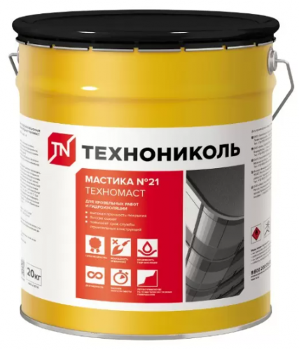 Мастика кровельная Технониколь №21 (Техномаст), 20кг