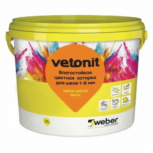 VETONIT затирка Weber.Vetonit Decor R405 какао, 2 кг