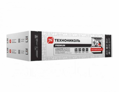 Плиты ТЕХНОНИКОЛЬ LOGICPIR Балкон Ф/Ф 1190х590х50 (5 плит)