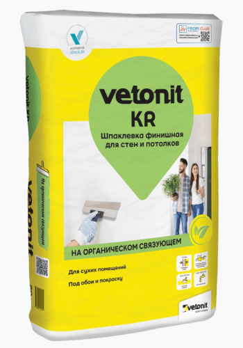 Шпаклевка финишная полимерная Vetonit KR, 20кг